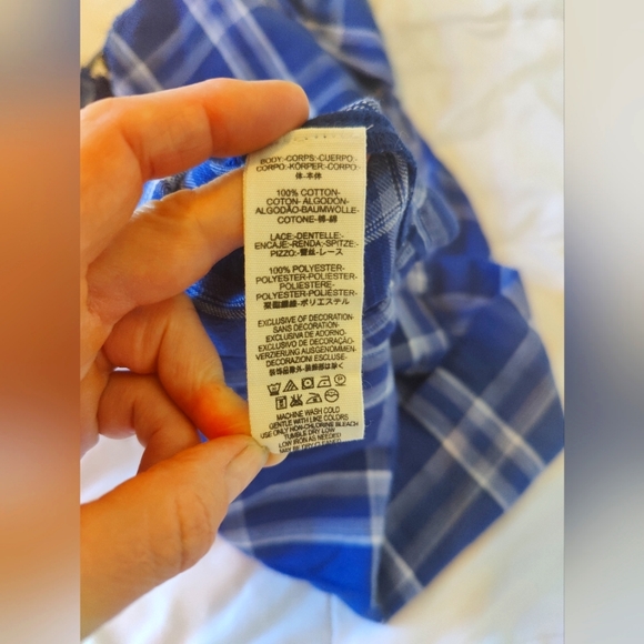 Free People darling Diana blur and whote pace top in Navy (XS) 💙❤️ - Picture 16 of 17